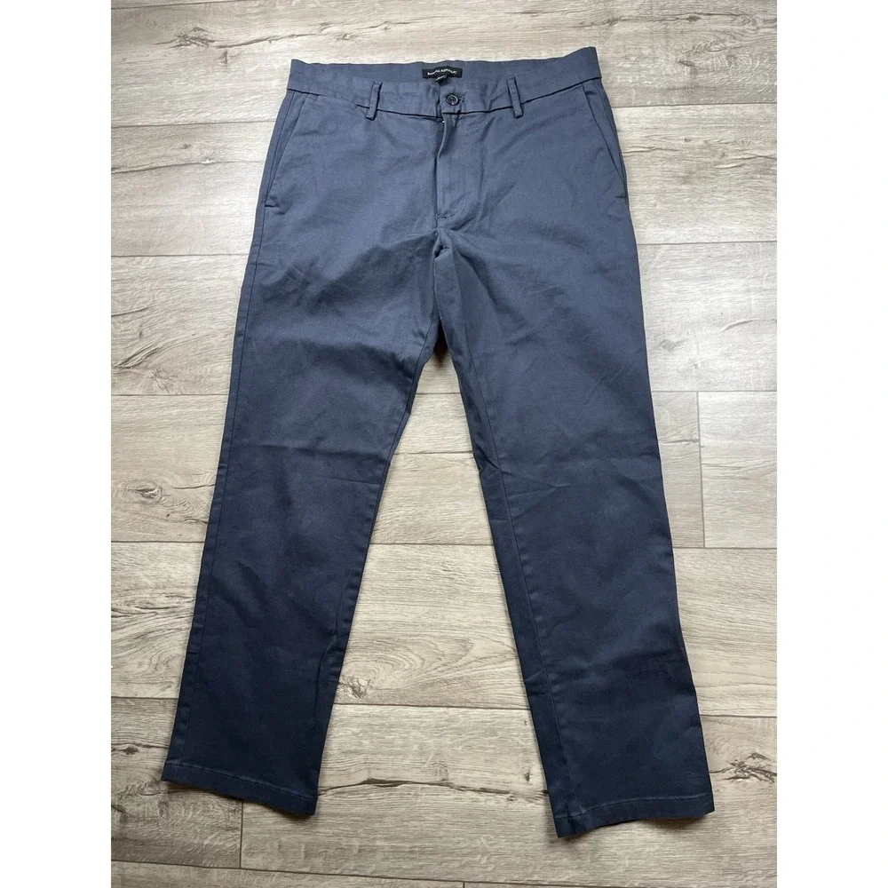 Banana Republic Men's 34X30 Dark Grey Mason Chino Pants